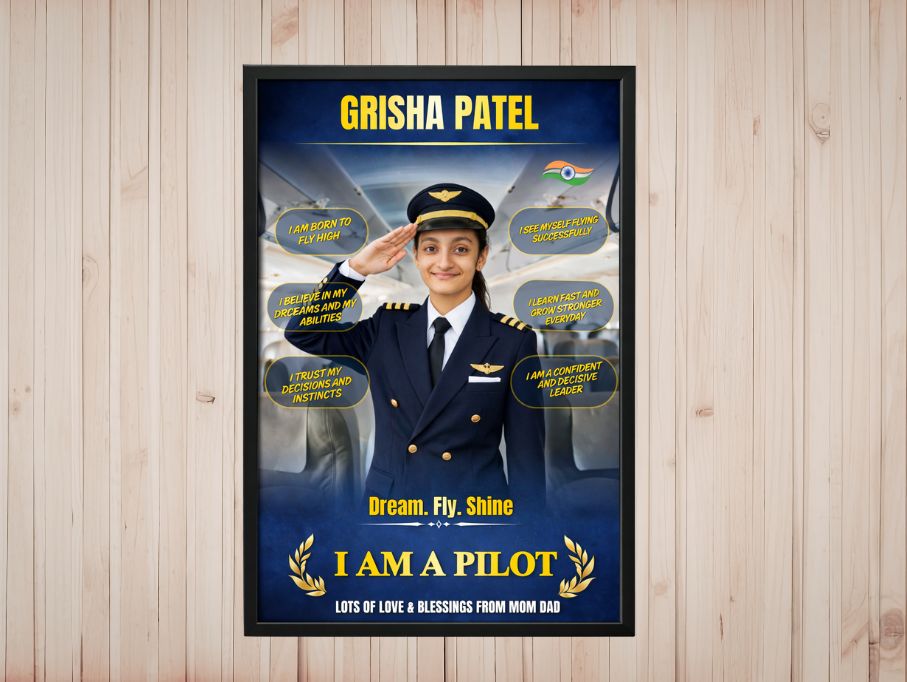  I AM A PILOT Dream Frame